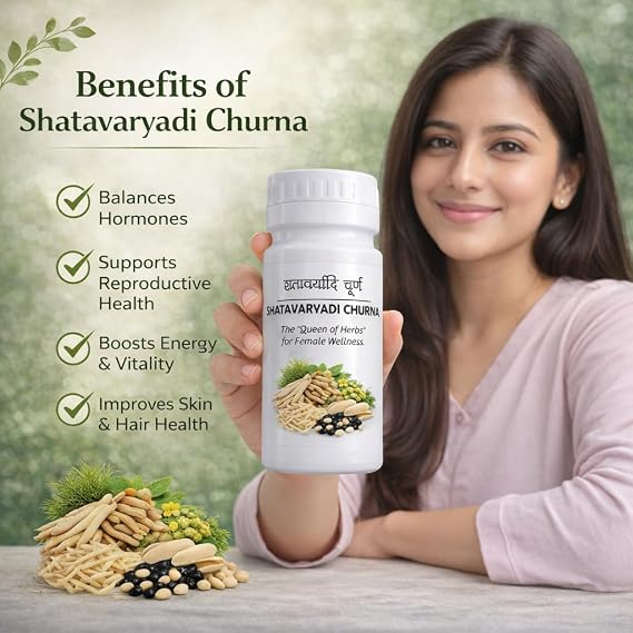Vijay Life Care Shatavaryadi Churna 240g | Ayurvedic Shatavari Powder | Herbal Wellness Churna