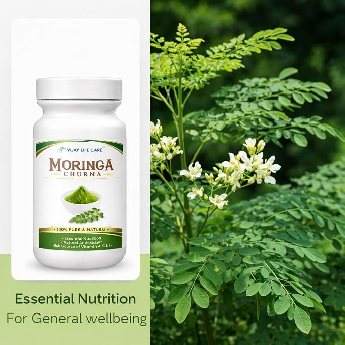 Vijay Life Care Moringa Churna Powder 100gm – 100% Pure & Natural, Rich in Vitamins A, C & E | Pack of 2, 3 & 4