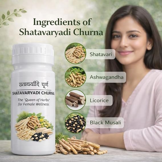 Vijay Life Care Shatavaryadi Churna 240g | Ayurvedic Shatavari Powder | Herbal Wellness Churna