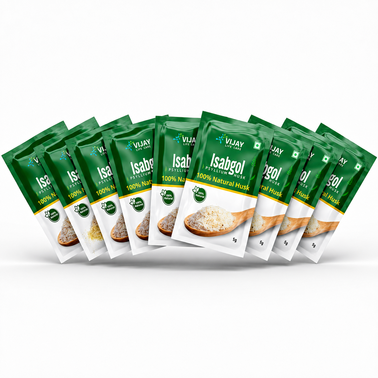 Vijay Life Care Isabgol (Psyllium Husk) – 100% Natural Fiber for Healthy Digestion | Starter, Value & Family Packs