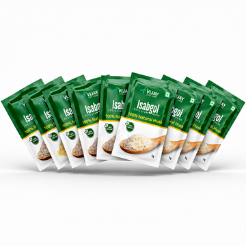 Vijay Life Care Isabgol (Psyllium Husk) – 100% Natural Fiber for Healthy Digestion | Starter, Value & Family Packs
