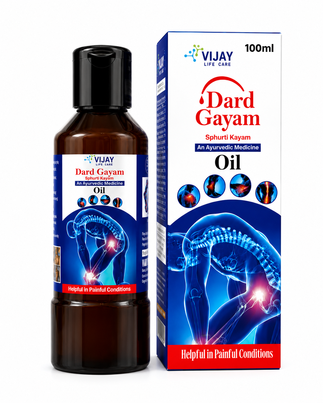 Dard Gayam Ultra Joint Care Oil – Traditional Ayurvedic Blend for Joint Comfort & Mobility Support – Natural Topical Oil (100ml)