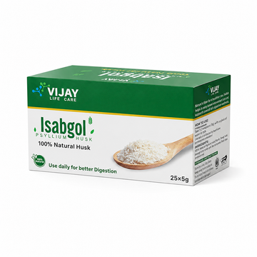 Vijay Life Care Isabgol 5g Sachets 100% Natural Fiber for Healthy Digestion | Starter, Value & Family Packs