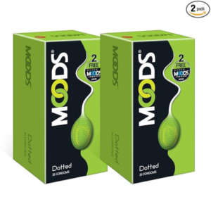 Moods Supreme Dotted - 20 Condoms (Pack Of 2)