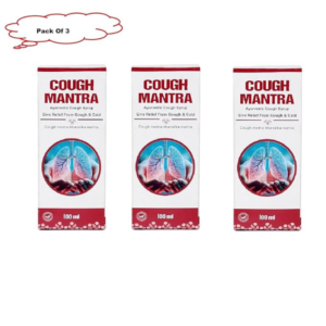Cough Mantra - Ayurvedic Cough Syrup 100 Ml Effective in Dry & wet cough - 100 ml (Pack Of 3)