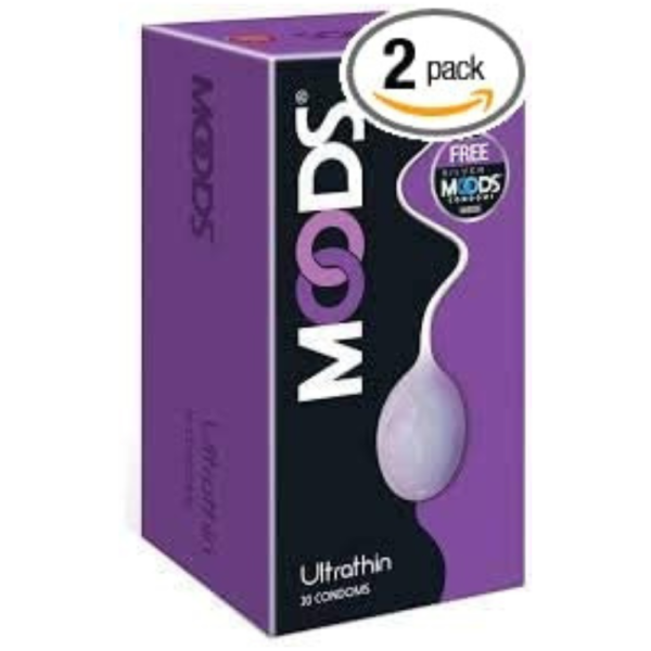 Moods Ultrathin 20's Condoms (Pack of 2)