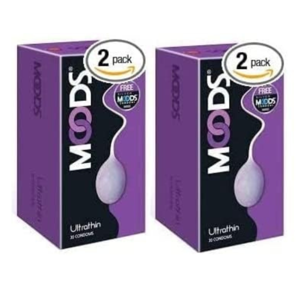 Moods Ultrathin 20's Condoms (Pack of 2)